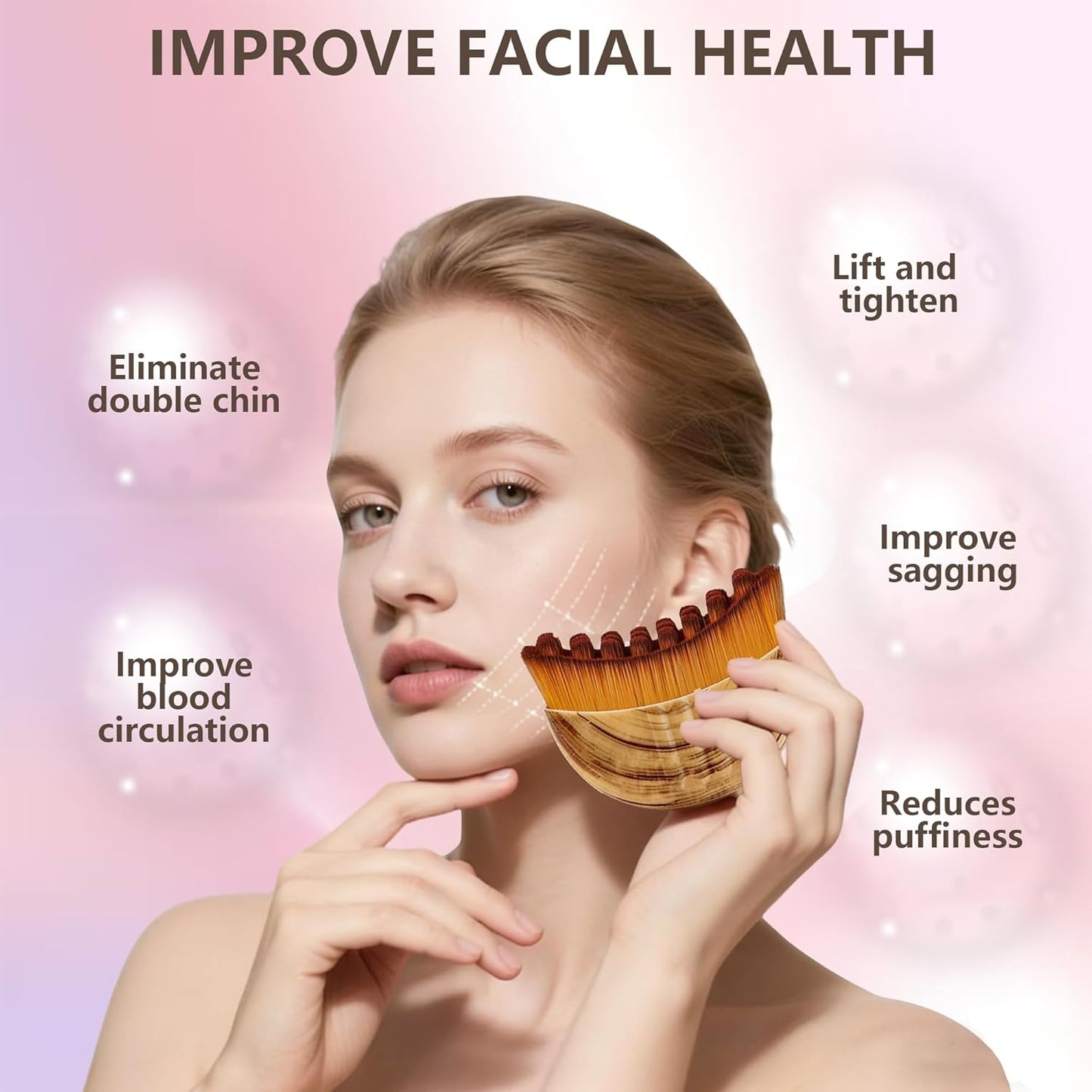 Opulent Glow™ Lymphatic Contour Face Brush (2-Pack) – Sculpt, Lift & Depuff
